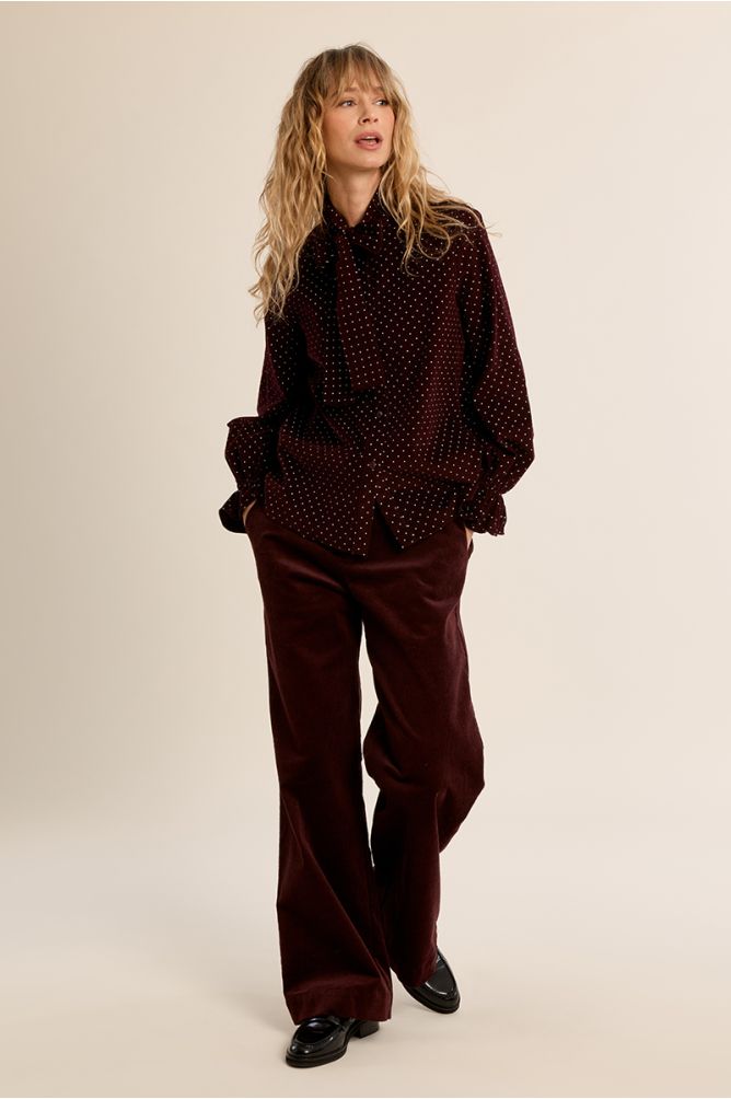 Molly Bracken P1906EN woven shirt dark red