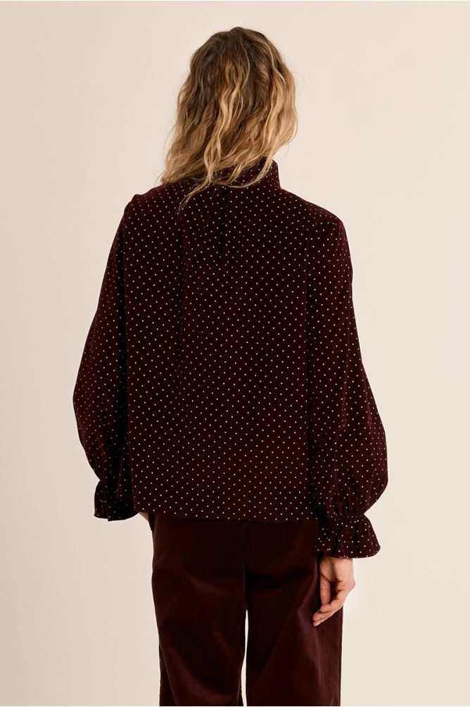 Molly Bracken P1906EN woven shirt dark red
