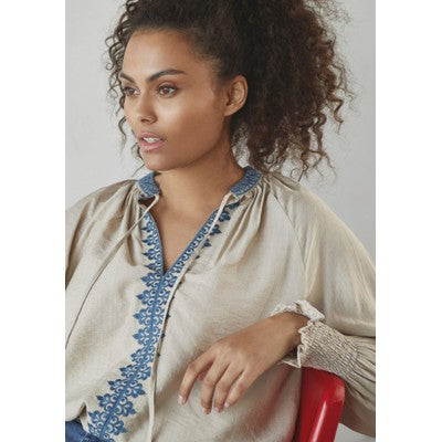 I Say Sand blouse