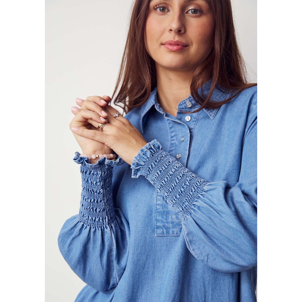 I Say Denim blue dress