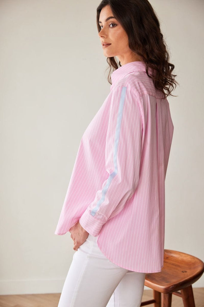 Peruzzi S26132 STRIPE SHIRT WITH CONTRAST