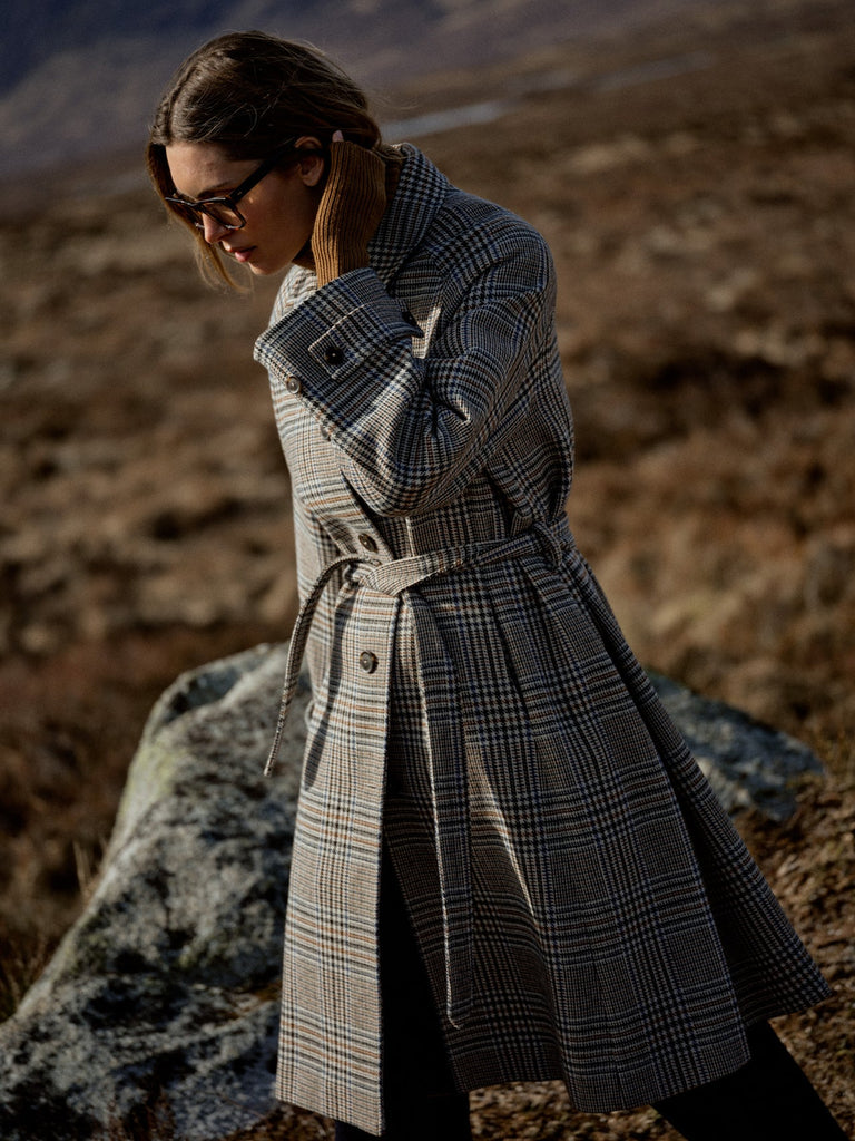 MMSelestine Check Coat