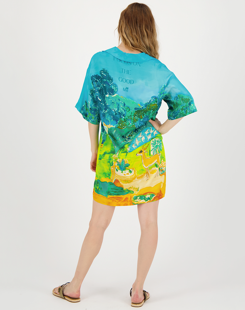 Me369 - Nancy Placket Mini Dress