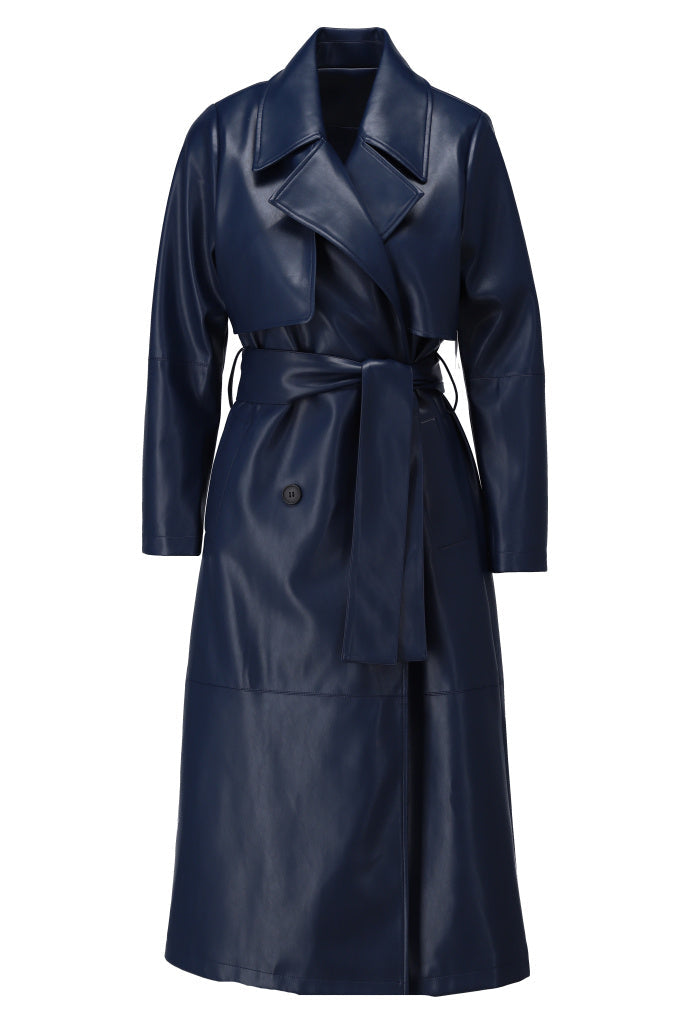 K Design navy trench B7551