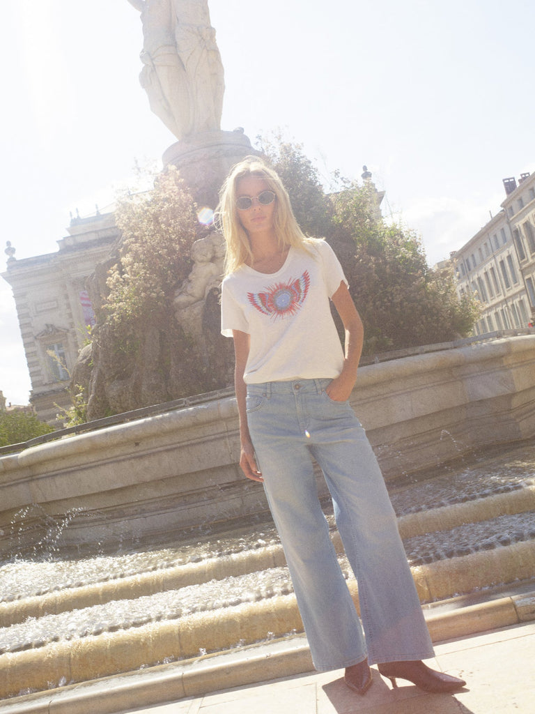 Mos Mosh MMRomi Glam Tee Ecru