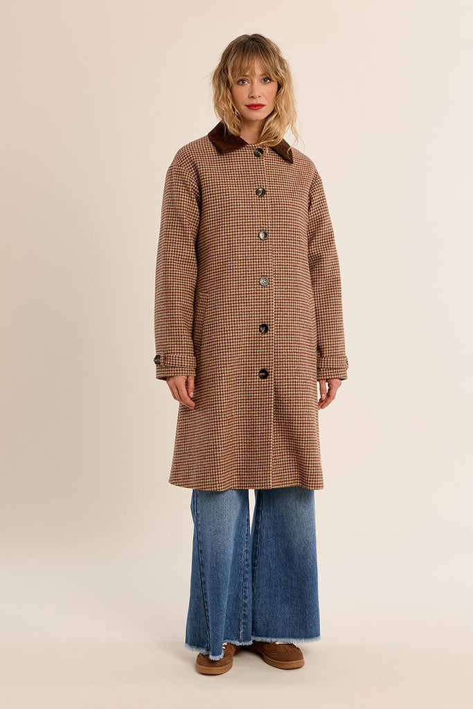 Molly Bracken houndstooth coat