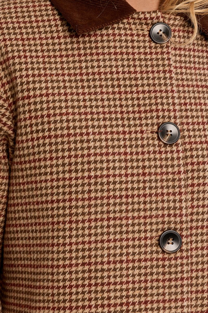 Molly Bracken houndstooth coat