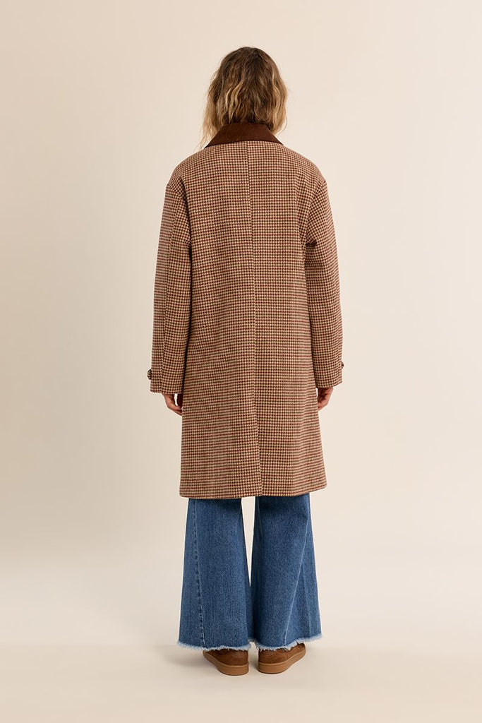 Molly Bracken houndstooth coat
