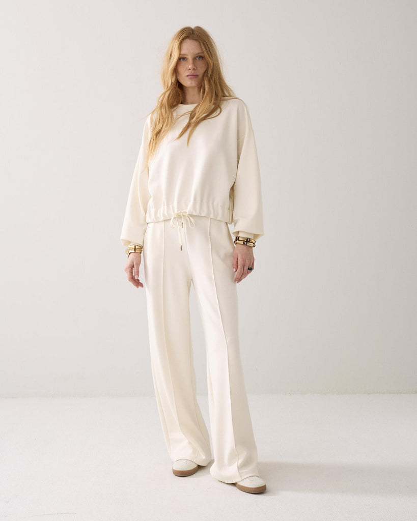 Summum Trouser soft scuba Ivory