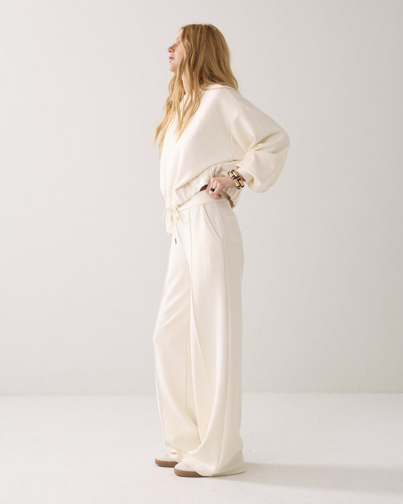 Summum Trouser soft scuba Ivory