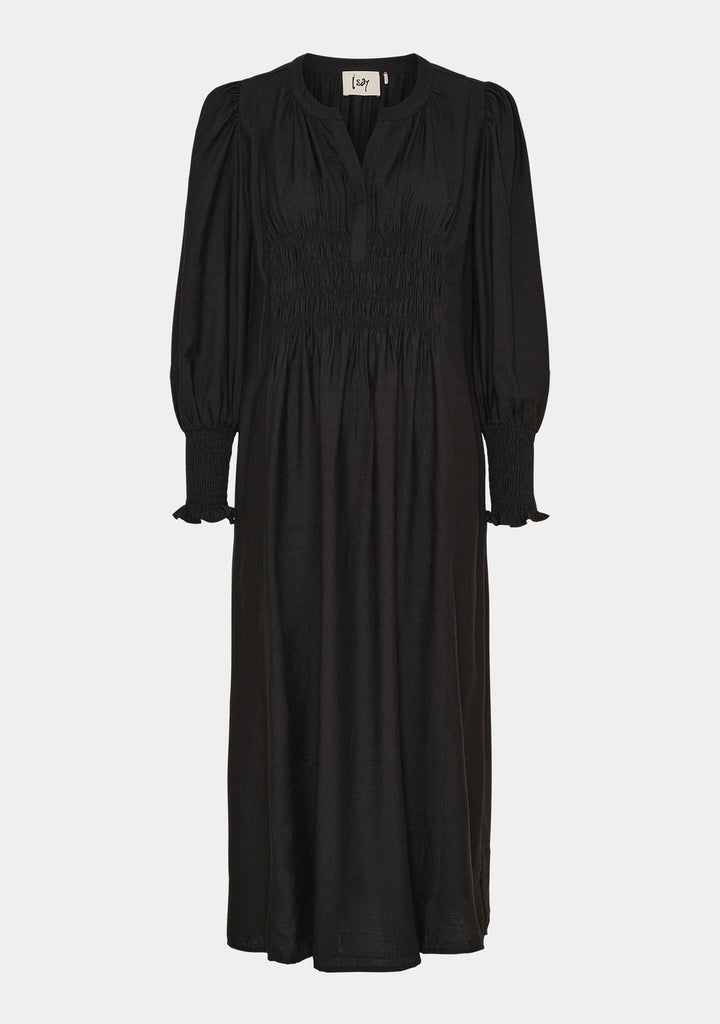 Isay Ane V neck Dress Black