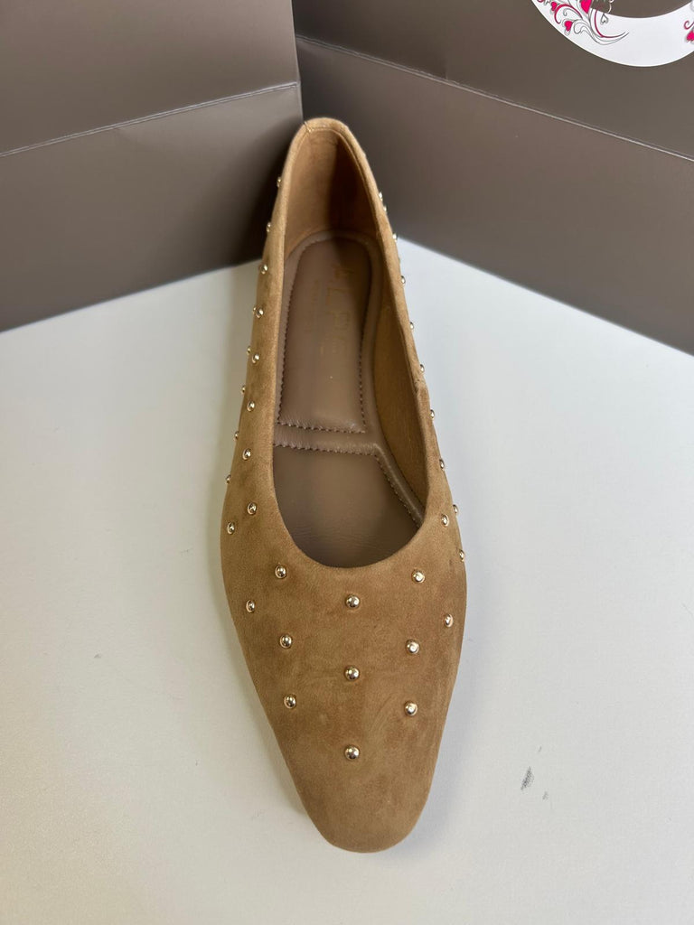 Alpe camel suede pumps 261094