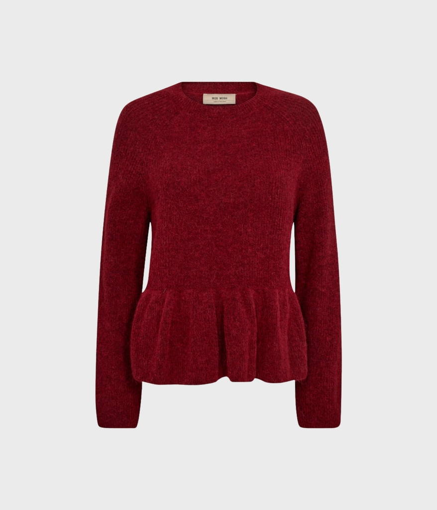 MosMosh 175390 MM Thora O-Neck Frill Knit