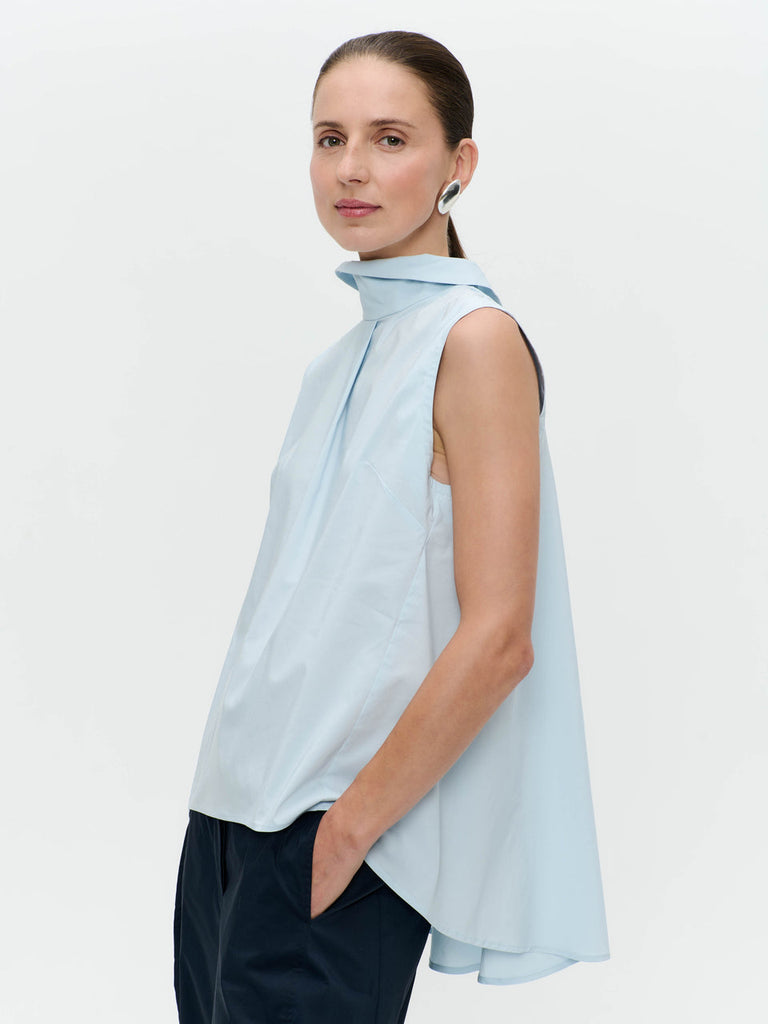 Jane Lushka blue Dolce vita top