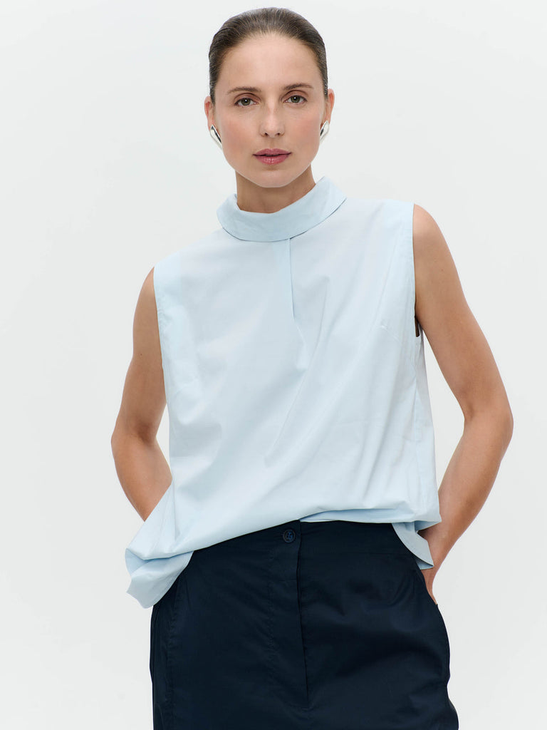 Jane Lushka blue Dolce vita top