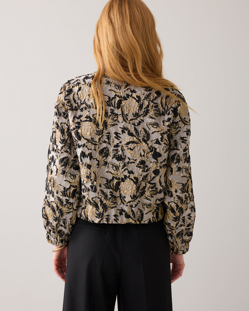 Summum Jacquard bomber black