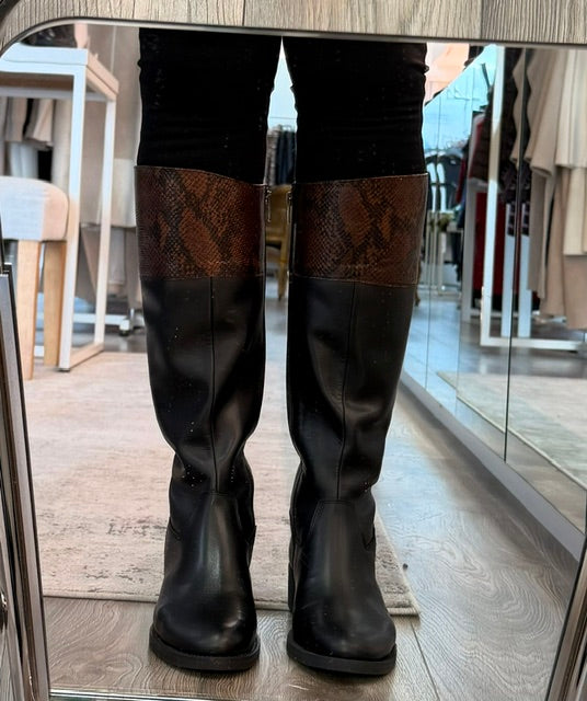Jose Saenz 261110 Blk Knee High Boot