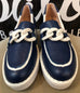 Jose Saenz Navy/White Loafer 24024