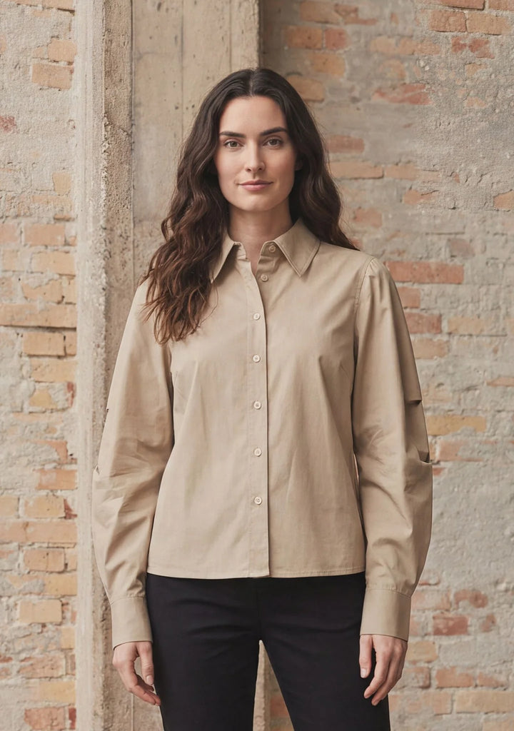 Isay N45 taupe shirt