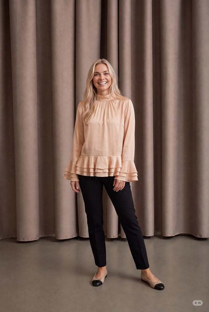 I Say Steff Deco Blouse cream