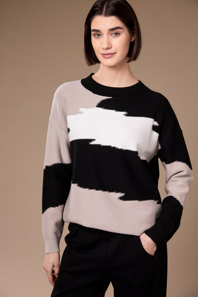 Peruzzi W26193 abstract knit