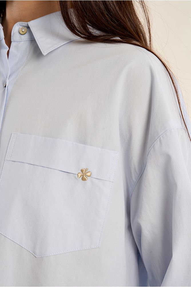 Molly Bracken TF133EN woven shirt light blue