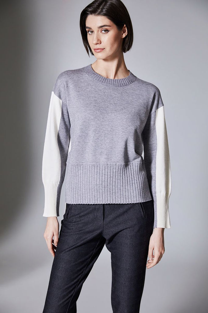 Peruzzi two tone rib knit W25198
