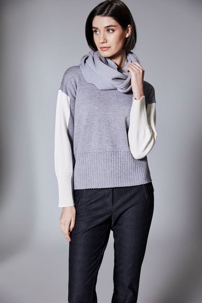 Peruzzi two tone rib knit W25198