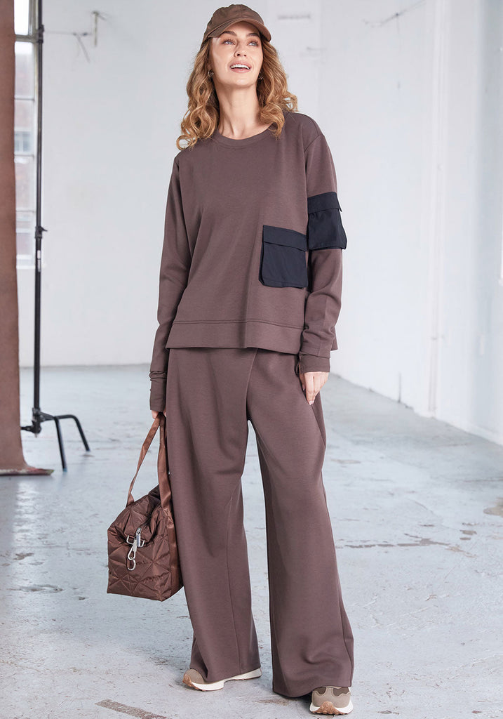 NAW25137 Cocoa Slim  Trouser
