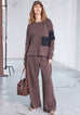 NAW25137 Cocoa Slim  Trouser