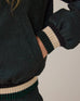 summum12333Emerald green bomber jkt glitter