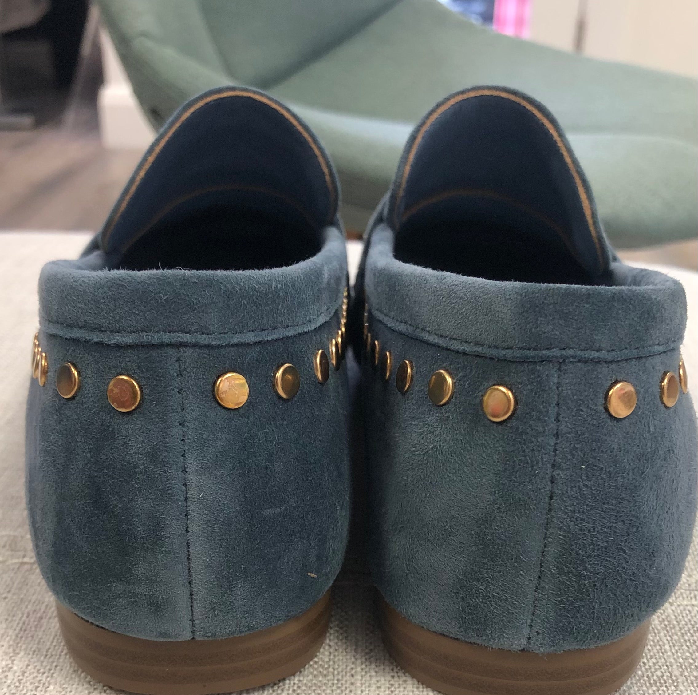 Lodi denim blue loafer 24098