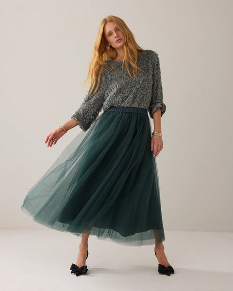 summum 11945 Emerald green skirt mesh
