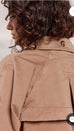 Summum 1s1160-11815  Cropped trench coat combat twill Desert