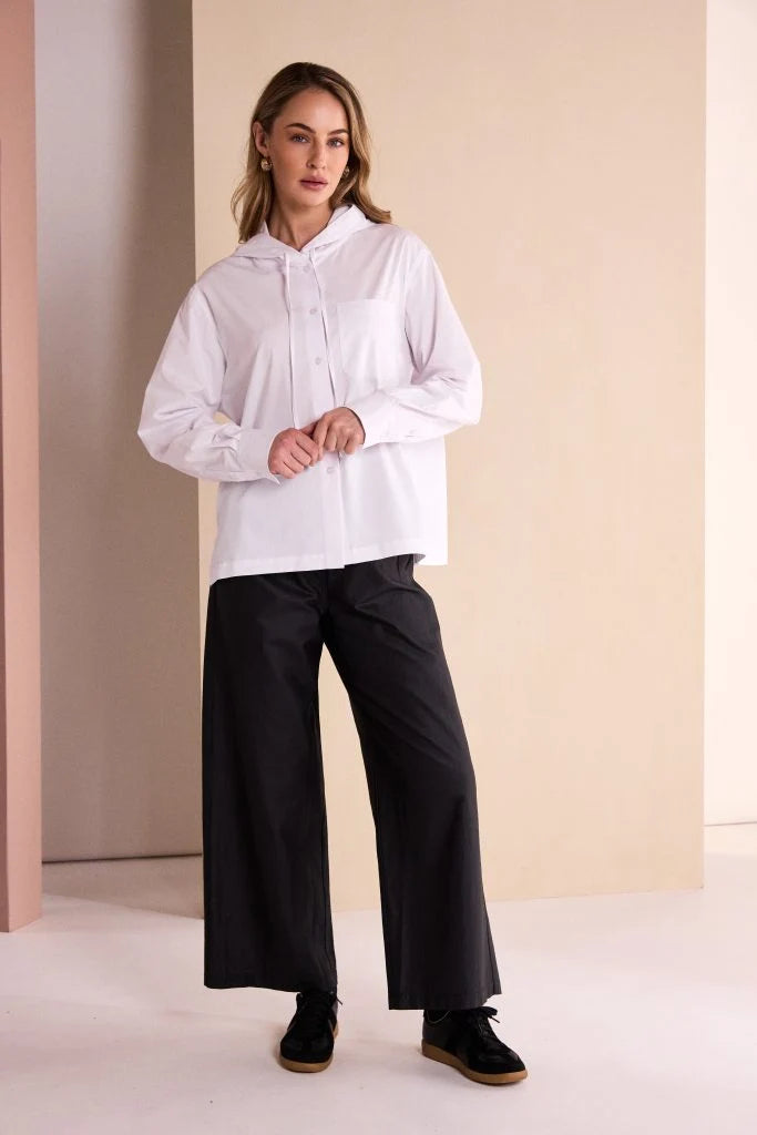NAW26329 Cotton Hood Shirt