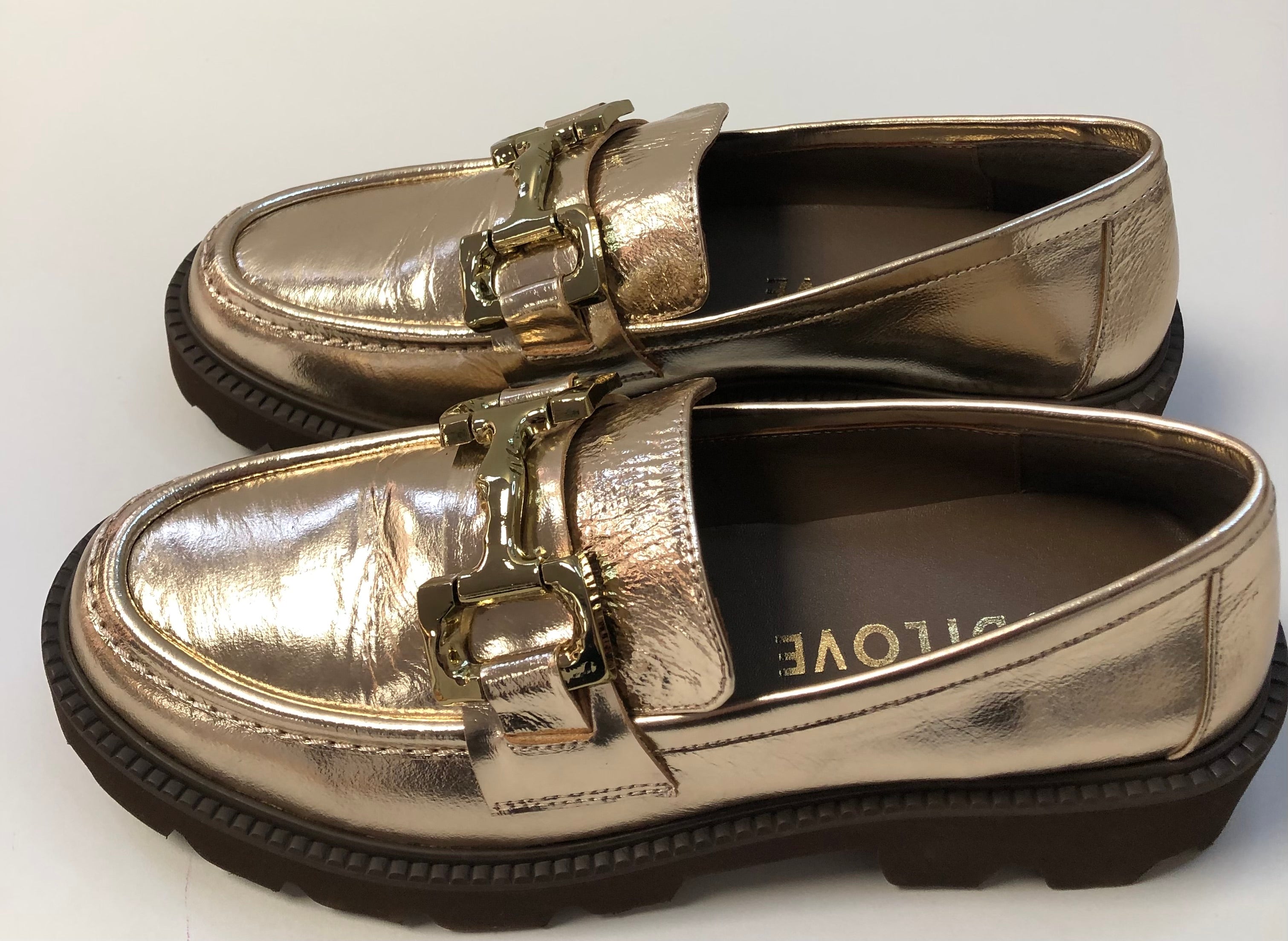 Lodi 24205 Gold Metallic Loafer