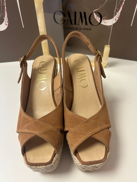 Gaimo 261070 tan suede espadrille