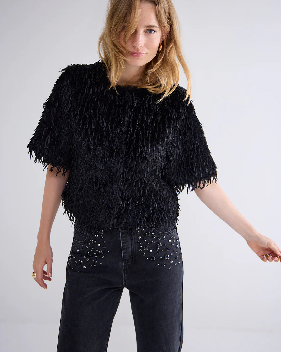 Summum faux feather jacket