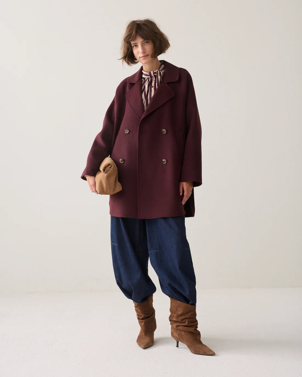 Summum Coat Dark Burgundy