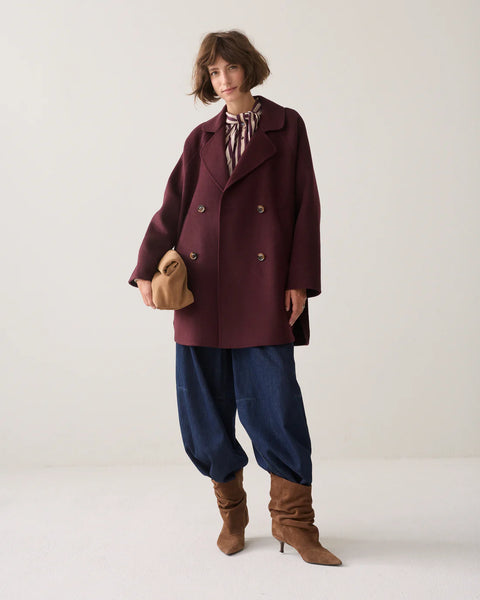 Summum Coat Dark Burgundy
