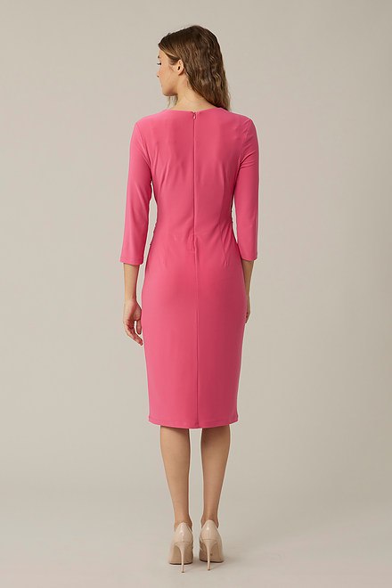Joseph Ribkoff Wrap Style Dress in Raspberry Sorbet 221162