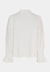 Isay Elly Flounce Blouse - Broken White