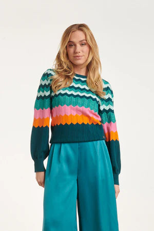 Smashed Lemon Petrol knit 24609lp