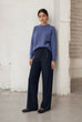 Jane Lushka Blue Velvety Pullover