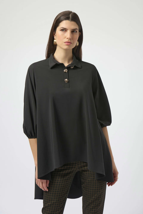 Joseph Ribkoff black long tunic top 254066