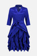 Joseph Ribkoff Blue taffeta dress 261741