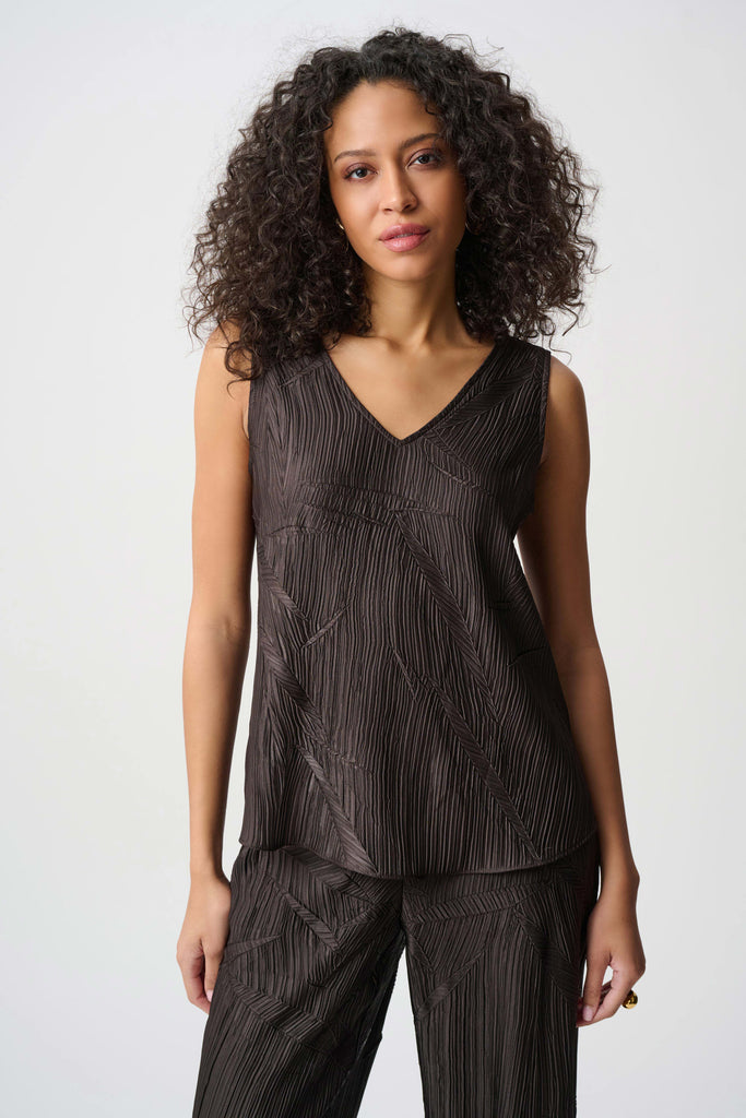 Joseph Ribkoff Mocha top 263051