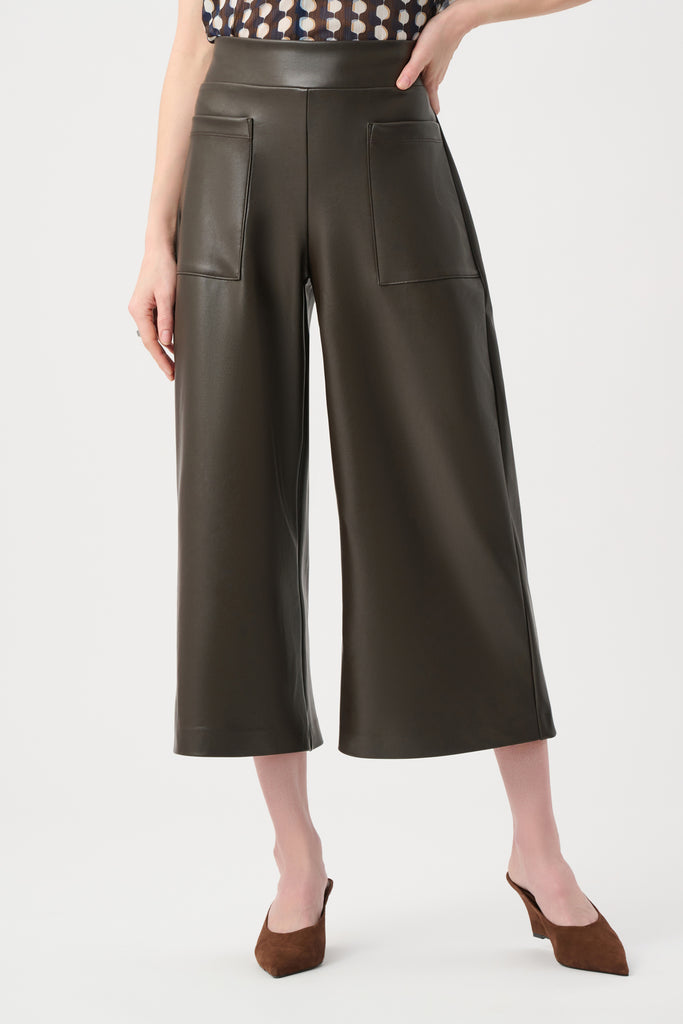 Joseph Ribkoff Mocha Leather trouser 263096