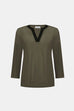 Joseph Ribkoff Avocado Black top 263629