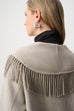 Joseph Ribkoff Oatmeal fringe coat 263912